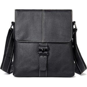 Men's Genuine Leather Messenger Shoulder Tablet Bag